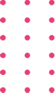A green and pink polka dot pattern with red dots.
