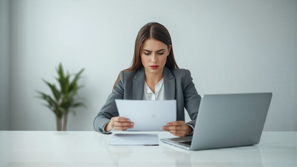 Frustrated hiring manager reviewing a slow hiring process.